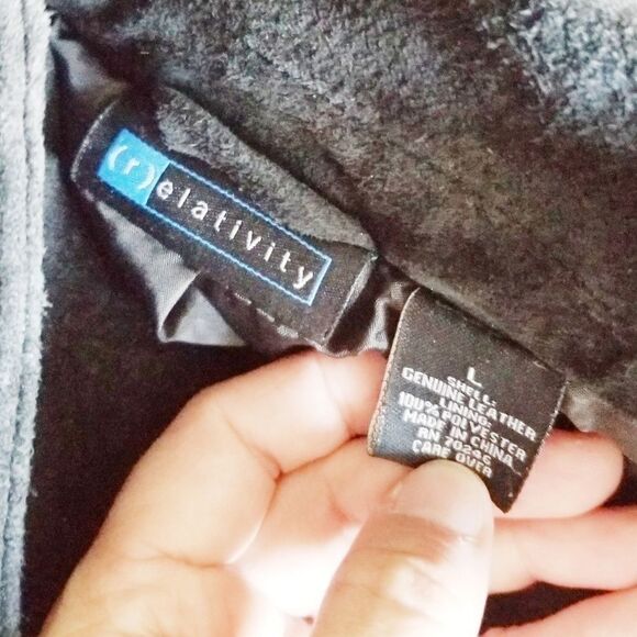 Relativity leather suade coat biker vibes - Picture 3 of 3